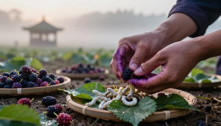 history of edible silk mulberry